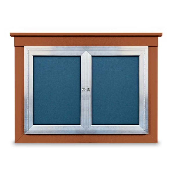 18"x24" 1-Door Enclosed Letterboard, Green Vinyl/Lt Oak